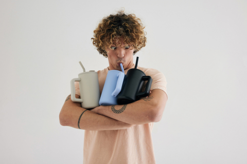 Cană termică Cube  din oțel reciclat – 800 ml [15]