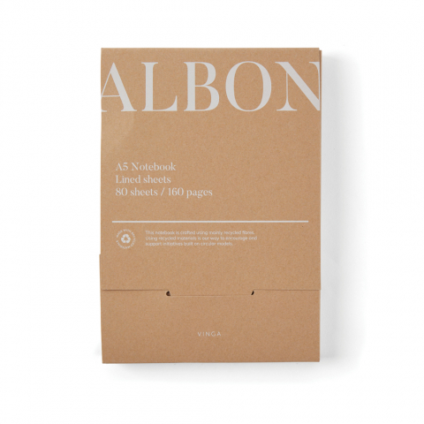 Carnet A5 elegant Albon, fetru reciclat [8]