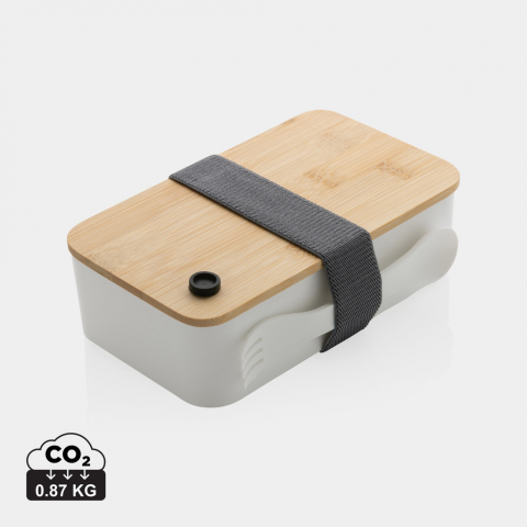 Caserole & termosuri pentru mâncare - Caserolă cu capac din bambus, 0.7L