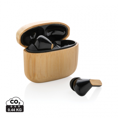 Căști true wireless din bambus și materiale reciclate Căști - Căști true wireless din bambus și materiale reciclate