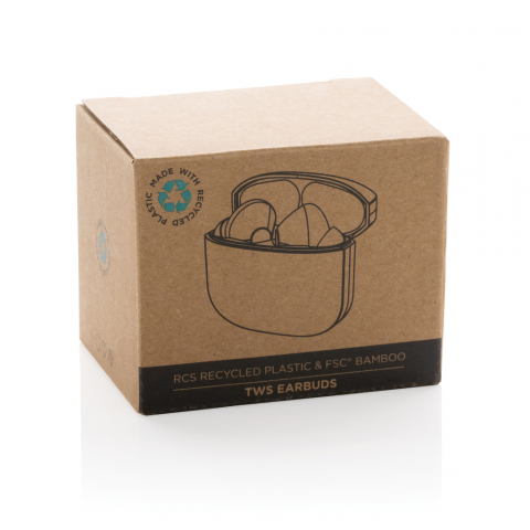 Căști true wireless din bambus și materiale reciclate [8]