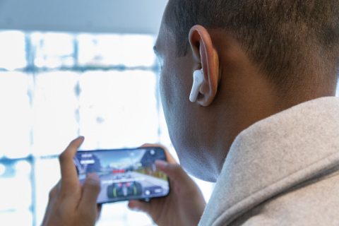 Căști TWS compacte cu mod gaming, ENC [16]