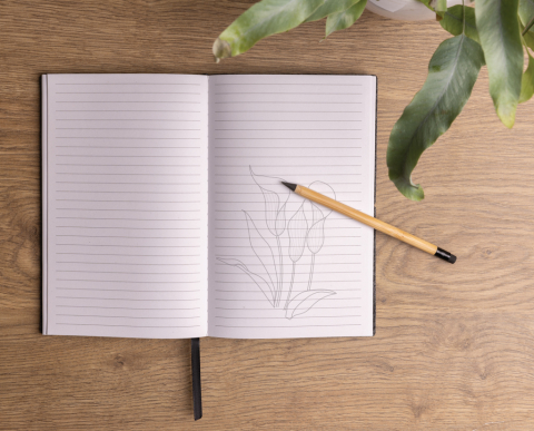 Creion Infinity din bambus cu radieră [4]