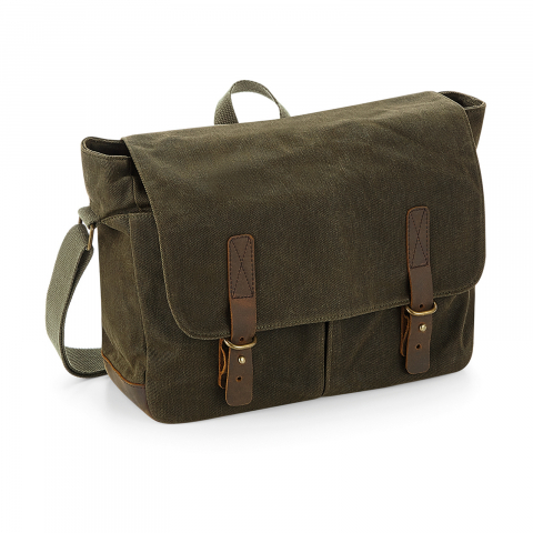 Geantă bumbac Heritage Waxed Messenger, 14'' [0]