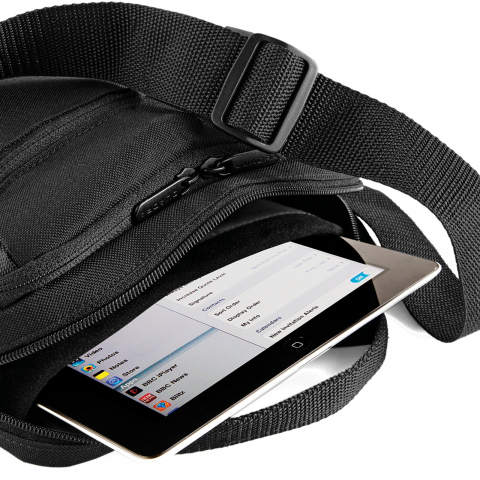 Geantă de umăr Executive, compatibilă iPad, negru [4]