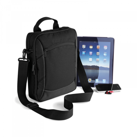 GENȚI - Geantă de umăr Executive, compatibilă iPad, negru
