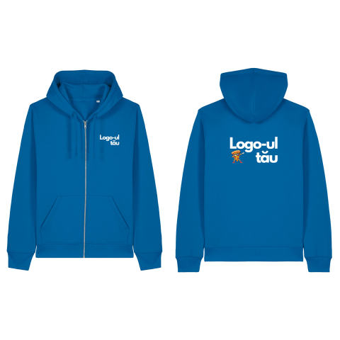 Hanorac cu fermoar personalizat, Pocket + Spate [1]