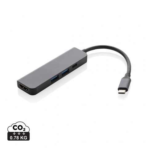 Huburi - Hub multifuncțional eco - HDMI 4K și conector dual