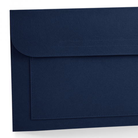Husa de laptop Felt, compatibila cu Apple MacBook Air, MacBook Pro Touch Bar, 15.6" Inch si documente A4, Ronic, 41,5 x 28 cm, navy [1]
