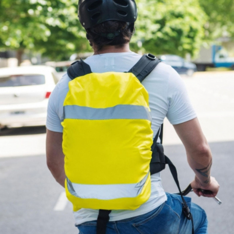 Husa reflectorizanta Tilburg pentru rucsac, banda elastica, doua dungi reflectorizante, 24l [1]