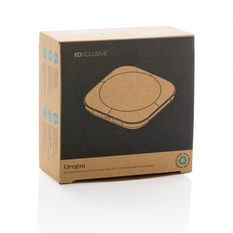 Încărcător wireless eco 10W cu design elegant din plută [8]