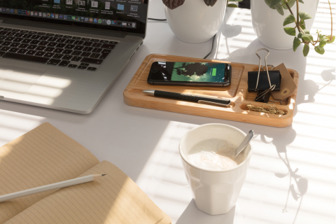 Încărcător wireless eco rapid 10W cu organizator de birou [4]