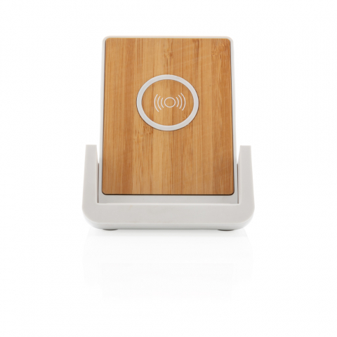 Încărcător wireless eco rapid 10W cu suport din bambus [4]