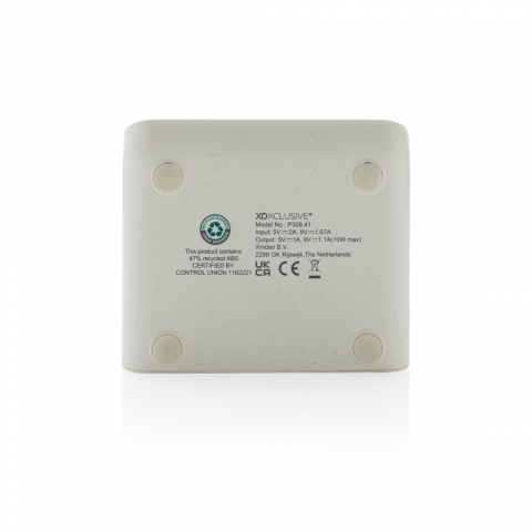 Încărcător wireless eco rapid 10W cu suport din bambus [8]