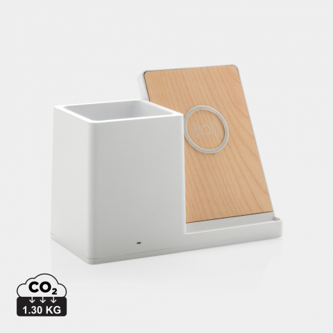 Încărcător wireless eco rapid 10W cu suport pentru pixuri [0]