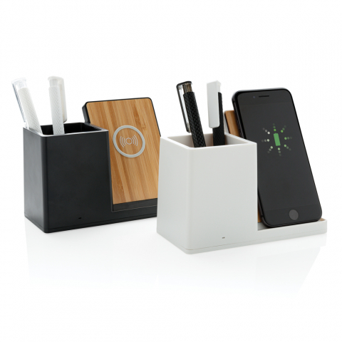 Încărcător wireless eco rapid 10W cu suport pentru pixuri [10]