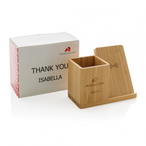 Încărcător wireless eco rapid 10W cu suport pentru pixuri [7]