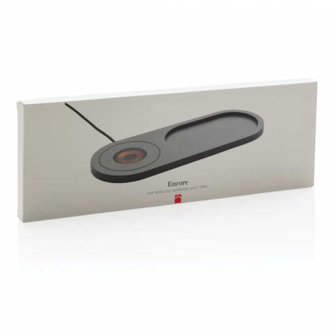 Încărcător wireless modern 10W cu design transparent și tavă organizatoare [10]