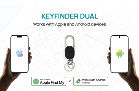 Keyfinder Dual keychain with worldwide locating [8]