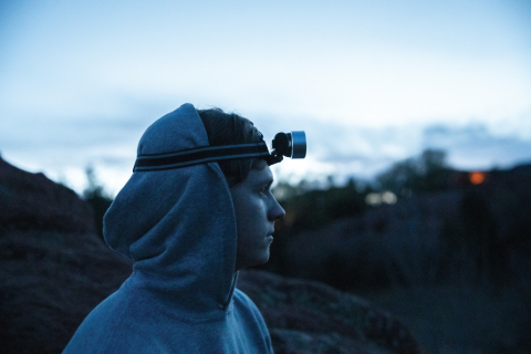 Lanternă frontală cu 3 LED-uri și 1 bec krypton [6]