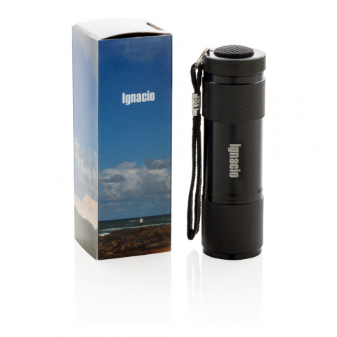 Lanterna mica din aluminiu cu 9 LED-uri albe [4]