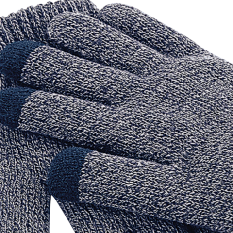 Manusi Ronic, functie touchscreen, din material acrilic, unisex, marime S/M, gri/bleumarin [1]