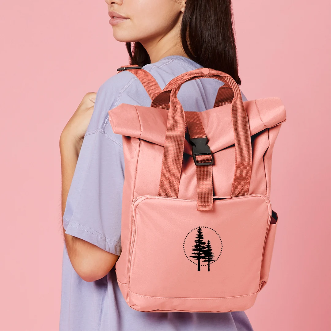 Mini rucsac roll-top din poliester reciclat [3]