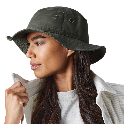 Palarie de soare cu protectie UPF50+, snur reglabil, dama, kaki [3]