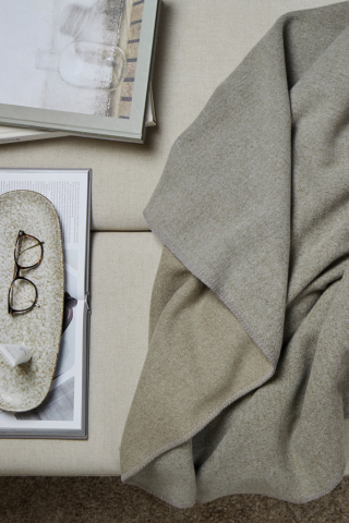 Pătură  bicoloră Moulton, din poliester reciclat [4]