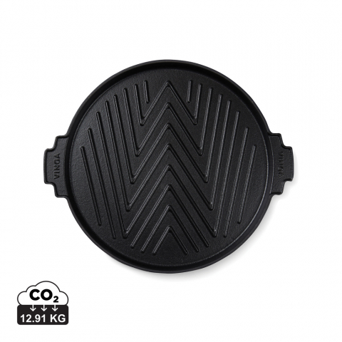 Placă grill cu striații din fontă emailată, 30cm Accesorii bucătărie - Placă grill cu striații din fontă emailată, 30cm