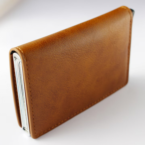 Portofel carduri Clipster, slim, 7-9 carduri, compartiment pentru bacnote, protectie RFID, carcasa aluminiu [3]