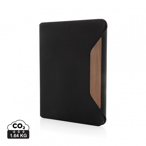 AGENDE - Portofoliu A4  Teri AWARE™ RPET din lemn de nuc