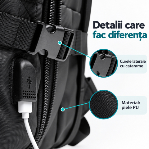 Rucsac de calatorie Rayan extensibil, pentru laptop de 17" [6]