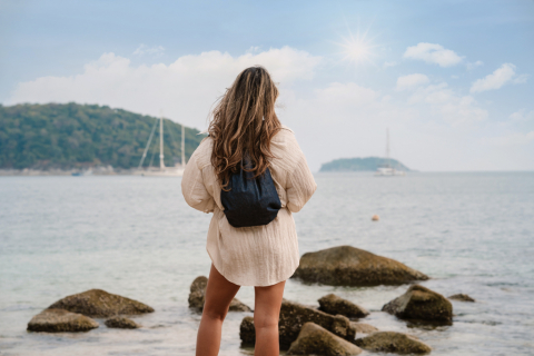 Rucsac tip săculeț din denim reciclat [6]