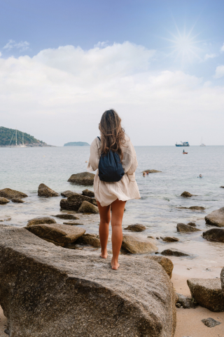 Rucsac tip săculeț din denim reciclat [5]