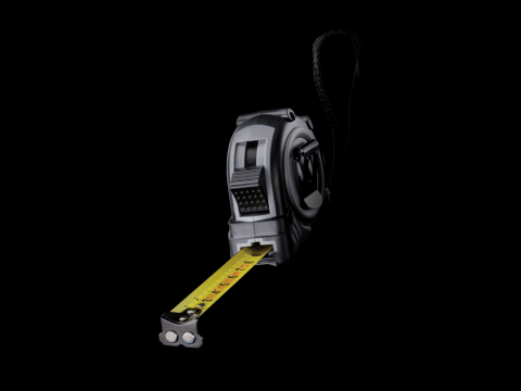 Ruletă cu cârlig din oțel, 5 m [8]