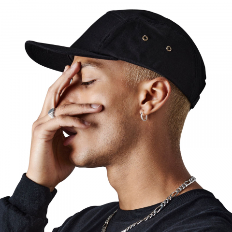 Sapca Canvas, bumbac, marime universala, ajustabila, negru [1]