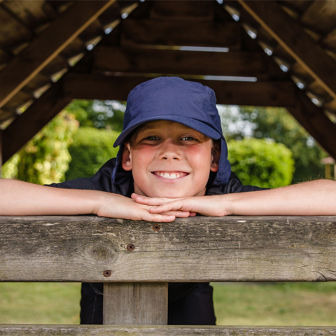 Sapca Legionar JR, Ronic, protectie spate, reglabila cu snur, unisex, navy [1]