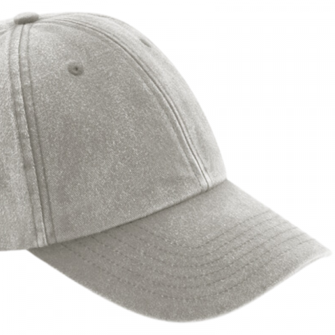 Sapca Vintage Low, 100% bumbac, marime universala, unisex, gri [1]