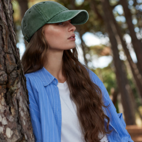 Sapca Vintage Low, 100% bumbac, marime universala, unisex, bottle green [1]