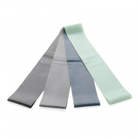 Set benzi de rezistență din TPE – 4 niveluri, cu husă și manual de exerciții [1]