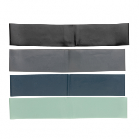 Set benzi de rezistență din TPE – 4 niveluri, cu husă și manual de exerciții [2]