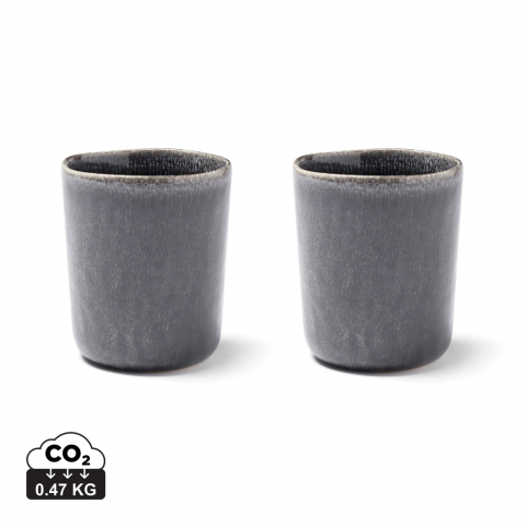 HOME & LIVING - Set de 2 căni din ceramică stoneware