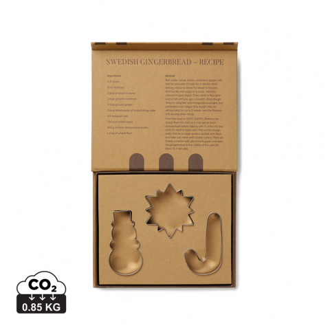 Accesorii bucătărie - Set de 3 forme pentru tăiat biscuiți VINGA