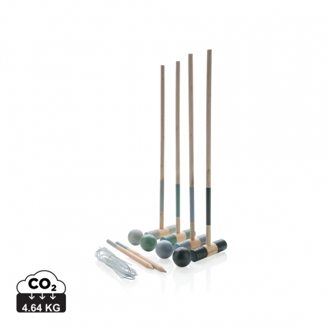 Set de croquet din lemn pentru 4 jucători Jocuri - Set de croquet din lemn pentru 4 jucători