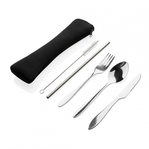 Set de tacâmuri reutilizabile din oțel inoxidabil, 4 piese [1]