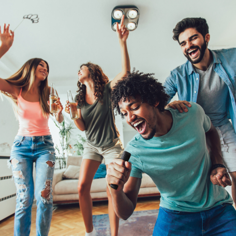 Set karaoke stereo cu 2 microfoane [14]