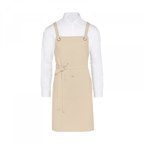 Șorțuri - Sort bucatar Twill, bumbac 100%, panza fina, buzunar frontal cu 2 compatimente
