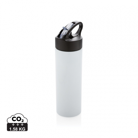 Sticle de apă - Sport – Sticlă din oțel inoxidabil cu pai, 500 ml