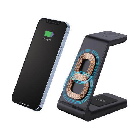 Stand de încărcare wireless 3 în 1, 15W [5]